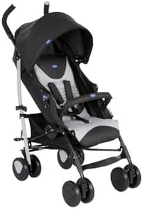 Chicco Echo Stroller, Stone, Birth to 22kg, Foldable, Lightweight, Lay-Flat, 1 Count (Pack of 1)