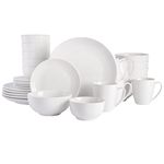 Gibson Home 30 Piece Ogalla Dinnerware Set, White