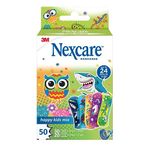 Nexcare Happy Kids Mix Plasters, Big Pack, Assorted, 50/Pack