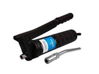 Lubemart Heavy Duty Lever Action Grease gun I With 6'' Extension Pipe & 4 Jaw Coupler I Delivers Upto 1Gm/Stroke I Bulk Greasing I For Frequent Greasing Application I 3-Way Loading