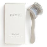 pupwell Slicker Brush for Professional and Luxury Dog Grooming to Prevent Matting with Dense and Extra Long Stainless Steel Pins (Goldendoodles, Labradoodles, Poodles)