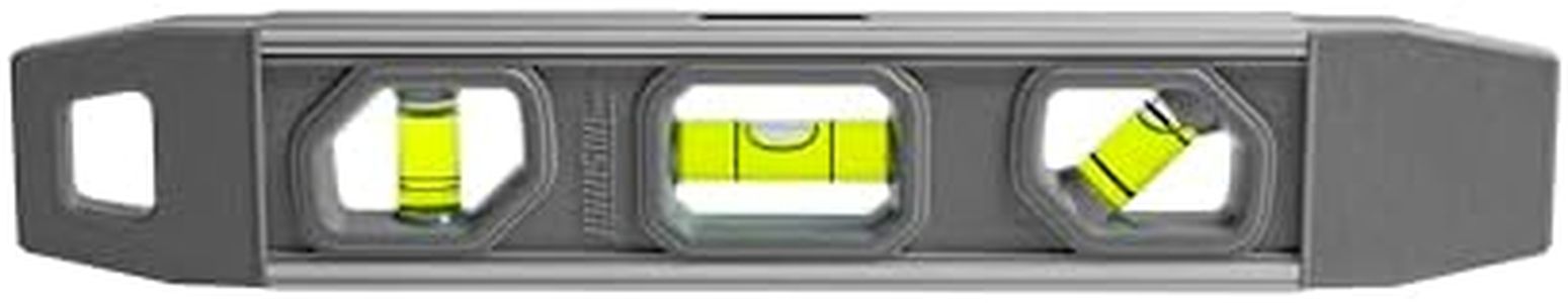 Johnson Level & Tool 1405-0900 Magnetic Aluminum Torpedo Level, 9", Black, 1 Level