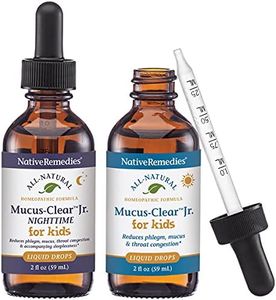 Native Remedies Mucus-Clear Jr. ComboPack for 24 Hour Relief of Mucus & Phlegm Congestion in Children, 59 ml