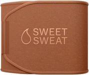 Sweet Sweat Toned Waist Trimmer for Women and Men | Premium Waist Trainer Belt to 'Tone' Your Stomach Area (Clay, X-Large)