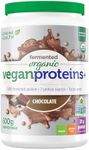 Genuine Health Fermented Organic Vegan Protein - 20 g Plant-Based Protein Powder - Made with 10 Simple Ingredients - No Sugar Added - Chocolate, 600 g (19 Servings)