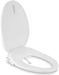 Rivix Elongated Electric Heated Bidet Toilet Seat, Warm Water, Luxury Smart Heated Bidet with Self-Cleaning, Slow-Close Lid, Temperature Control, Night Light, White