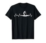 Stand Up Paddling Paddleboarder Outdoor Sports Heartbeat SUP T-Shirt