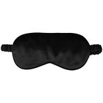 1 Pcs Sleep Mask, Silk Eye Mask, Blindfold, Silk Sleeping Mask for Girls, Women, Men (Black)