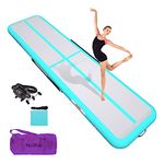 HIJOFUN Air Floor Mat 3/4/5/6M Tumbling Mat Inflatable Gymnastics Mat Thick 10cm/20cm with Pump for Youth/Adults