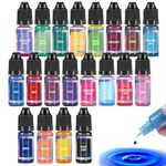 Candle Dye, 20 Colors Candle Colour Dye, Highly Concentrated Oil-Based Wax Dyes for Wax Melts (10ml Each)