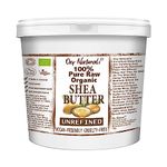 Organic Shea Butter Unrefined Raw, Natural Extra Virgin A Grade African Pure Ivory All Body Butter Moisturiser Cream Lotion for All Skin Face Hair Type (1 kg (Pack of 1))