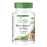 Fairvital | Ultra Woman 50 Plus - 90 Capsules - multivitamin Preparation for Women - Over 50 Vital substances - Quality-Tested and Highly dosed