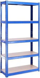 Garage Shelving Units: 71" H x 47" L x 24" W - 1 Bay - Grey - 5 Tier Unit | 400LB Load Weight Per Tier (2000LB Per Unit) | Home, Office, Garage or Business Use | 5 Year Warranty