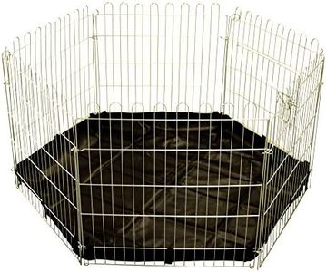 Kerbl Freigehege, verzinkt, 6 Gitter 56,5x56,5 cm, mit Tür und Netz + Kerbl Nylonboden f. Freigehege 82704