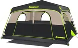HINSTANT 4/6/8 Person Instant Tent, Waterproof Pop Up Tents for Camping with Rainfly, 60 Seconds Easy Setup, Automatic Cabin Tent for Family Camping with Expandable Carry Bag & Upgraded Ventilation