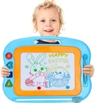 BABLOCVID Magnetic Drawing Board Toddler Toys for Boys Girls, 15 Inch Erasable Doodle Board for Kids Colorful Etch Education Sketch Doodle Pad Toddler Toys for Age 3 4 5 6 7 Year Old Boy Girl Blue