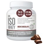 Bon ISO Whey 100% Protein Isolate |1 kg, 33 Servings|Muscle Strength & Bone Health|24g Protein,329 mg Calcium,5.5g BCAA, Essential Vitamins eetc|For All Gender| Athletes, Sports, Fitness Enthusiasts