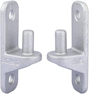 Wall Mount Gate Hinge Heavy Duty 2 Pack for Wood Post Hinges Chain Link Fence Post 5/8 Hinge Pin Casting Steel Outdoor Anti-Rust Coating