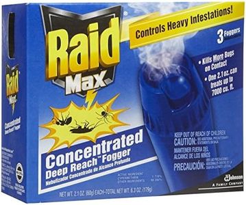 Raid Max Fogger, Insect Killer for Mosquito, Ant, Roach, Spider, Flea, For Indoor Use, 2.1 oz, 3 Count