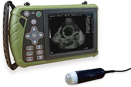 DAWEI Veterinary Ultrasound Machine for Pregnancy Portable Vet Handheld Scanner B-Ultra Sound Lightweight Ultrasound with 3.5Mhz Waterproof Probe for Pig,Sheep,Dog use