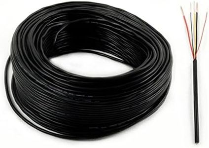 ALEKO LM15030FT 5 Core Electrical Wire Cable Conductor for Gate Openers Accessories 30 Feet Black