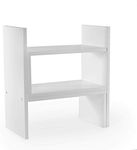 Multipurpose Desk Storage Organiser | White Adjustable Racks, Shelves & Drawers Book Shelf | Storage Shelf | Office Organisation | M&W