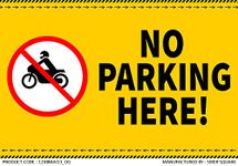 VAAIMAI No Parking Acrylic Laminated 3mm Sign Board 12X8 Inch for Office Hotel Restaurant Mall Bank Office House, Pack of 1