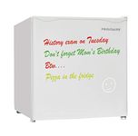 Frigidaire EFR107-WHITE 1.6 Cu Ft Compact Dorm Fridge with Dry Erase Board, White