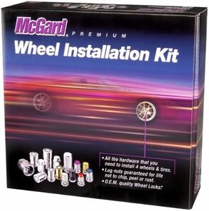 McGard 84638 Chrome, M14 x 1.5 Thread Size) Cone Seat Wheel Installation Kit for 6-Lug Wheels