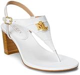 Lauren by Ralph Lauren Women's Westcott Ii Heel Sandal Pump, Rl White, 6.5 UK