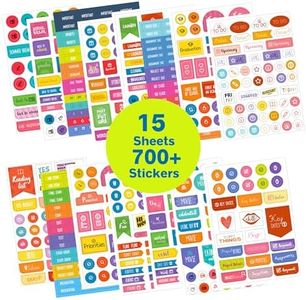 Student Planner Stickers ‚Äì30 Sheets, 1,450+ Stickers - School Planner Stickers and College Stickers - Homework and Study Planning Stickers for Academic Planners, Nursing Students or Teacher Planners