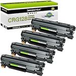 greencycle Compatible Toner Cartridge Replacement for Canon 128 CRG128 Work with ImageCLASS D530 D550 MF4770N MF4890DW MF4880DW LBP6230DW MF4450 MF4570DN Faxphone L100 L190 Printer (Black, 4-Pack)