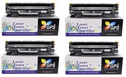 GPS Colour Your Dreams 78A / CE278A /CRG-326 / CRG-926 Compatible Toner Cartridge for HP P1566,1606DN, for Canon LBP-6200D,6230DW (Pack of 4)