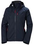 Helly-Hansen Women's Crew Hooded Jacket 2.0, 597 Navy, Medium