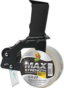 Duck Foam Handle Tape Gun with MAX Strength Packing Tape, 1.88" x 54.6 yd, 284984