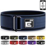 Self-Locking Weight Lifting Belt - Premium Weightlifting Belt for Serious Functional Fitness, Weight Lifting, and Olympic Lifting Athletes - Lifting Support for Men and Women (Large, Midnight Blue)