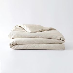 Baloo 100% French Linen Duvet Cover for Weighted Comforter (Oatmeal - 92"x108" - King Size) | Cooling, Soft & Durable | Machine Washable & Dryer Safe | Oeko-TEX® Standard 100 Certified