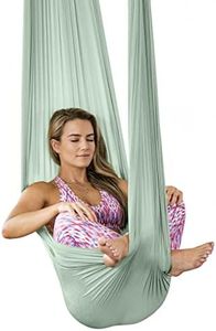 PINC Active Silk Aerial Yoga Swing & Hammock Kit for Improved Yoga Inversions, Flexibility & Core Strength - Mint