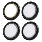 acegoo Campervan Boat LED Ceiling Light Surface Mount 12V 80mm PC Material Puck Light for Camper Van Truck Motorhome Car Interior Lighting, 12 Volt Under Cabinet Downlight (Black,5000K)