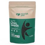 Nourish You Chia Seeds 1Kg - 100% Clean Chia Seeds for Eating | Certified Organic | Seeds for Weight Management | Rich in Calcium, Protein & Fiber, Omega 3 and Antioxidant | Healthy Snacks