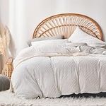 Senville White Boho Duvet Cover Kin