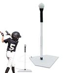 Veeteah Tee Ball Stand - Baseball Batting Tee Baseball Hitting Trainer with Adjustable Height,Portable Softball Hitting Tee Baseball Training Equipment for Kids Adults