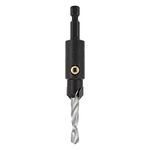 Trend Snappy 12.7mm TCT Countersink with 6mm Steel HSS Drill, Adjustable Length, Quick Release System, SNAP/CS/6MMTC, Silver