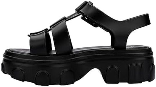 Melissa Ella Platforms for Women, Black, 8