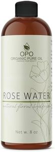 8oz Rose Hydrosol Water - 100% Pure Rose Hydrosol Cleanser - Hydrating Facial Toner Rose Water for Skin Face and Hair, Linen for Sheets, Room Freshener, Body Fragrance by Organic Pure Oil
