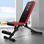 BLACK LORD Weight FID Bench Foldable Workout Bench Home Gym Adjustable Weight Bench Multi-Purpose Exercise Incline Decline Bench for Full Body Fitness Workout