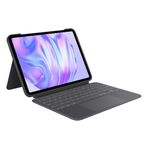 Logitech Combo Touch iPad Pro 11-inch (M4)(2024) Keyboard Case - Detachable Backlit Keyboard with Kickstand, Comfortable Typing, Multi-use Mode - Midnight Black