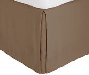 (Full, Taupe) - Fancy Collection Full Size Easy Care Tailored Microfiber 36cm Bed Skirt Solid Taupe New