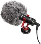 Boya MM1 Universal Camera Microphone Super-Cardioid Shotgun Microphone with Shock Mount for Camera, Consumer, Camcorder iPhone, Android Smartphones