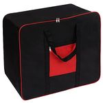 Bloomingdale Storage Bags for Clothes Large (55x47x27cm) Blankets Winter Clothes Storage Box for Clothes with Zipper Storage Bags for Travel Wardrobe Underbed Organizer for Clothes (Pack of 1) Black